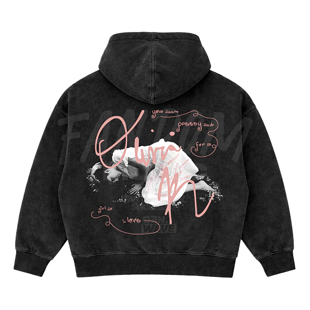 Olivia Rodrigo · Sign Down Hoodie Semi Acid Wash Boxy Fit 2