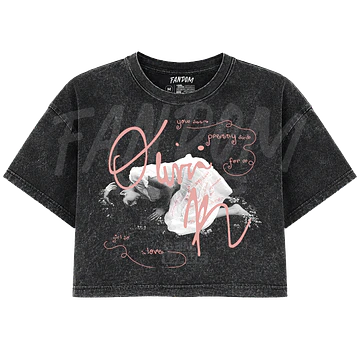 Olivia Rodrigo · Sign Down CROP TOP Acid Wash