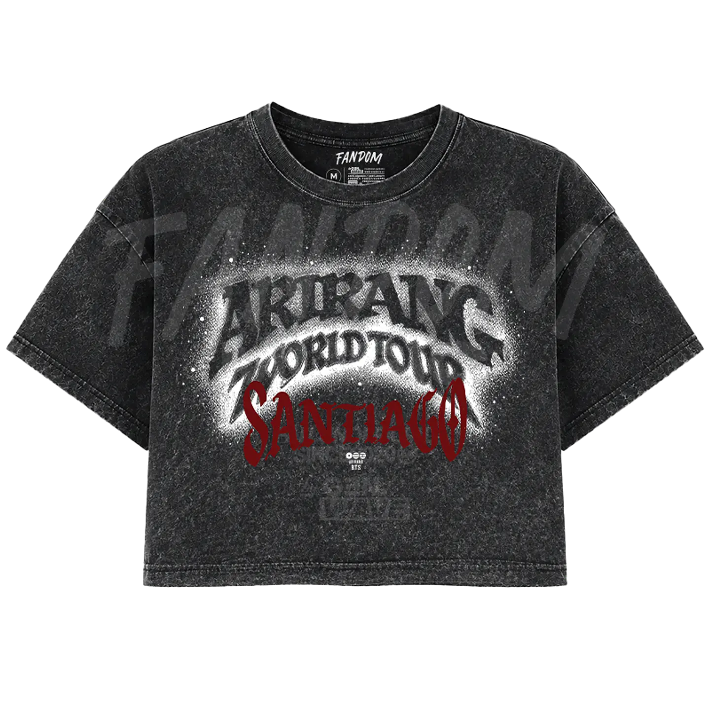BTS · Arirang CROP TOP ACID WASH 1