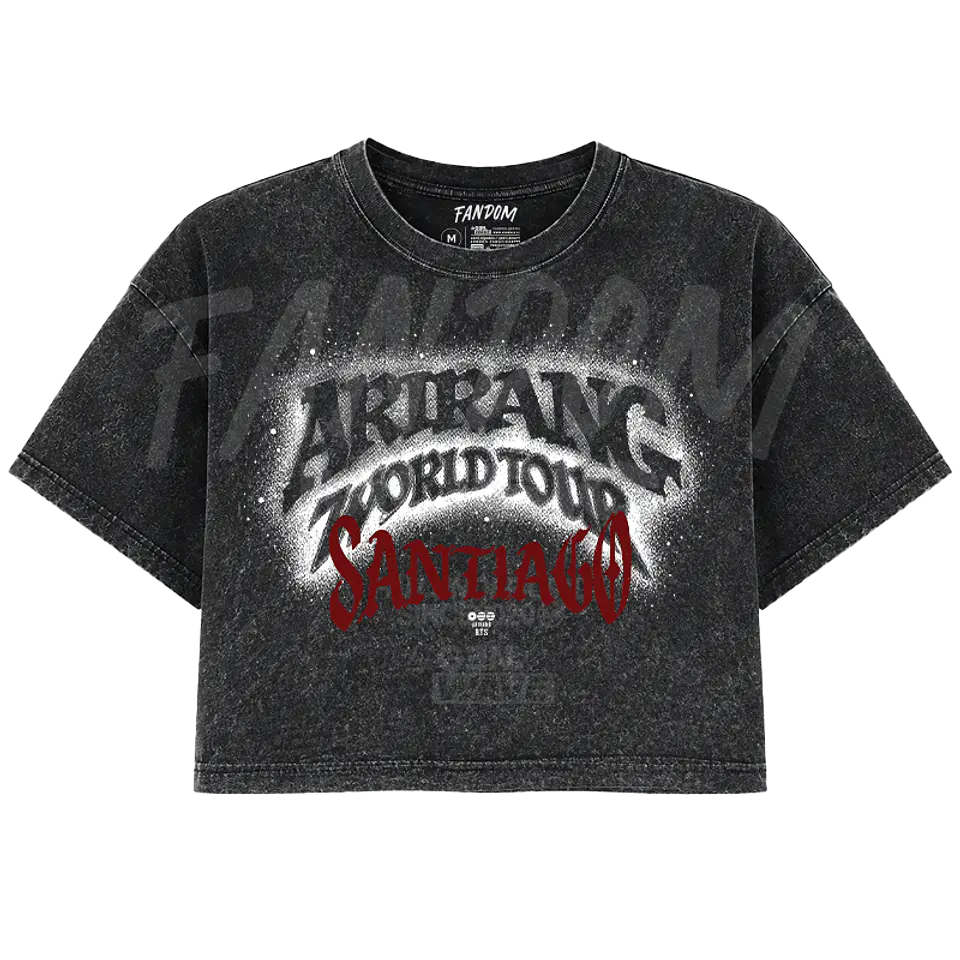 BTS · Arirang CROP TOP ACID WASH 1