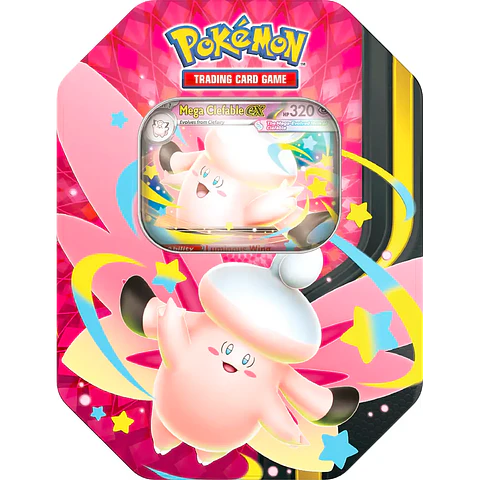 Lata Mega Moonlit Tin Mega Clefable Inglés