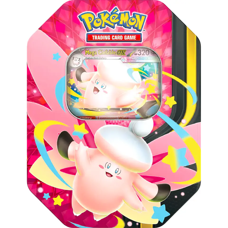 Lata Mega Moonlit Tin Mega Clefable Inglés 1