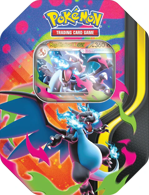 Tin Mega Charizard X Ex Ingles