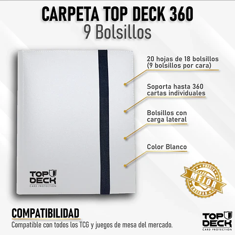 Carpeta TOPDECK 360 Blanco