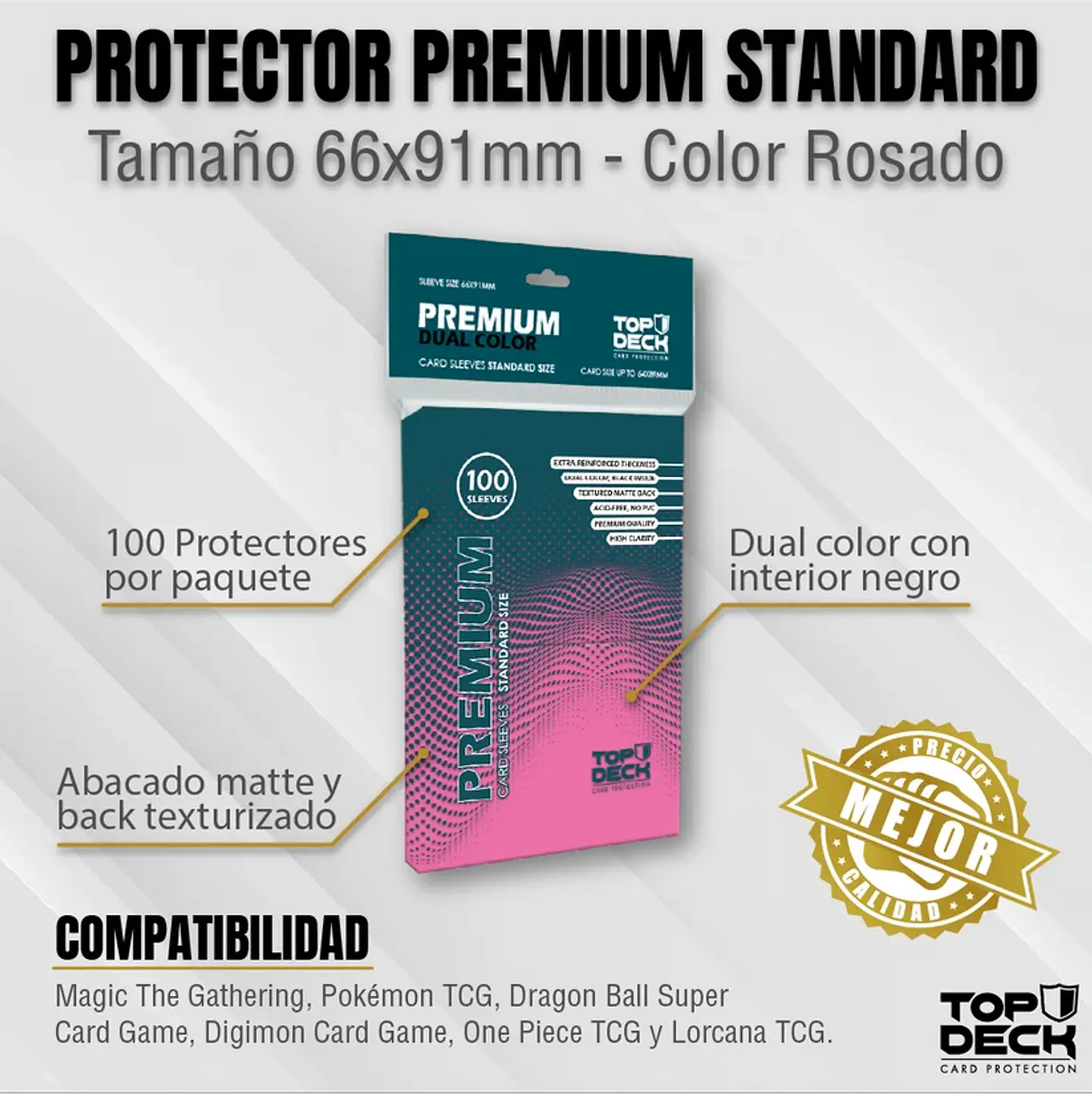 Protectores Premium TOPDECK Rosa 1