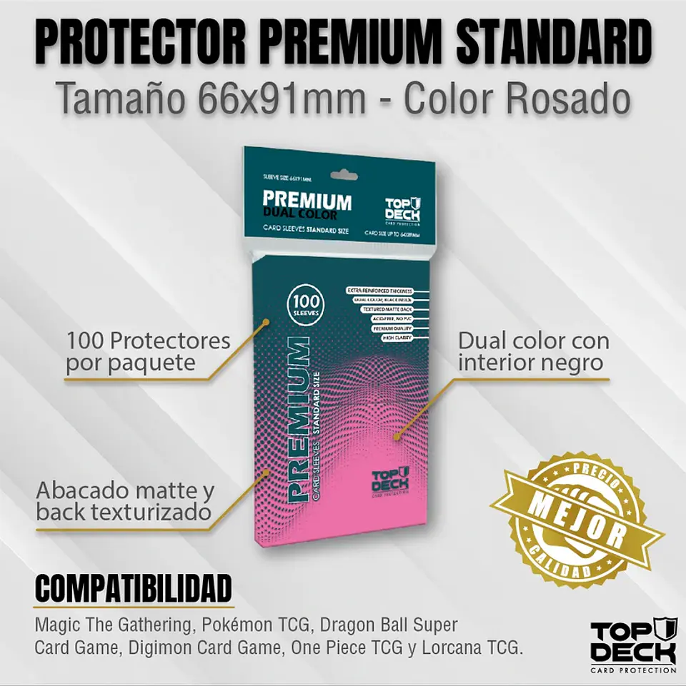 Protectores Premium TOPDECK Rosa 1