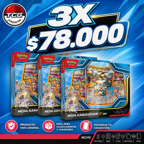 Caja Mega Kangaskhan x 3