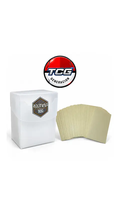 Deck Box + 100 Fundas Crema Matte Estándar 