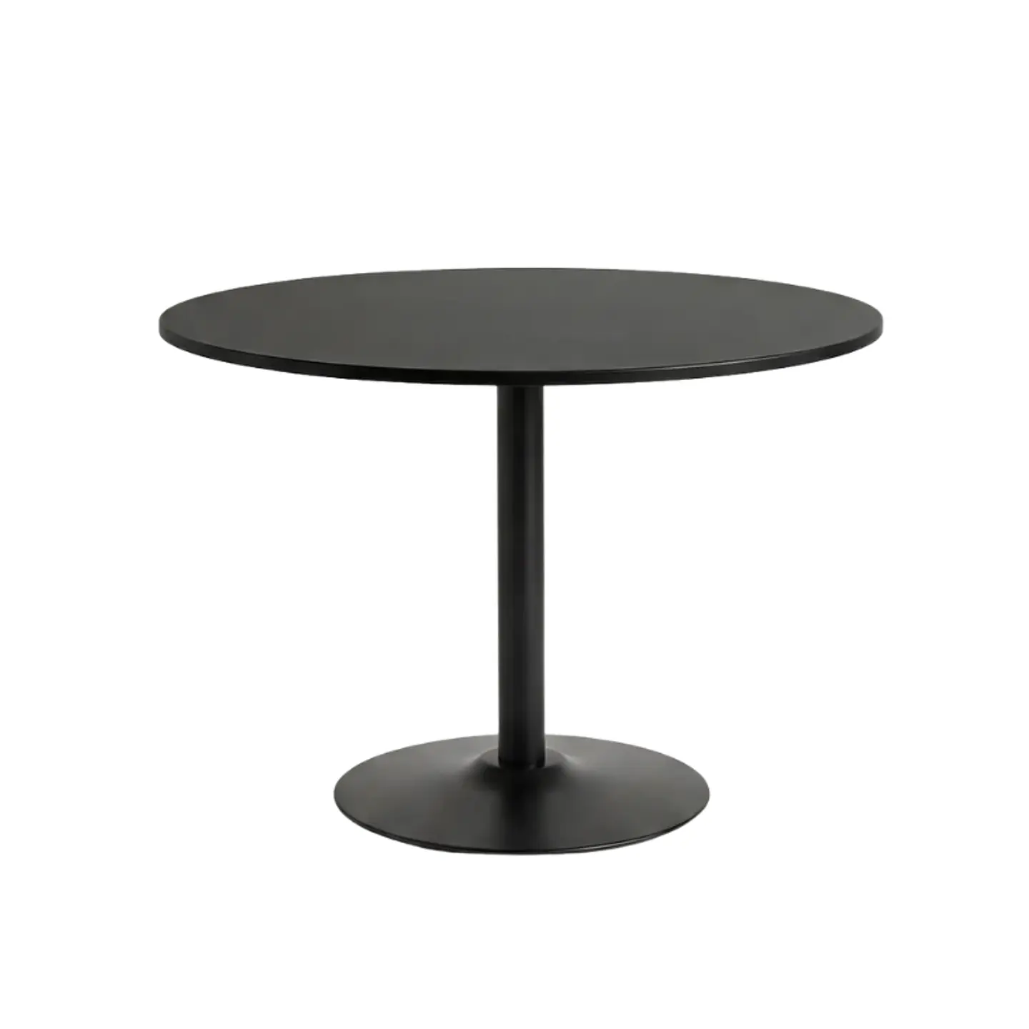 Mesa de Reunión Negra Redonda 100 cm 2