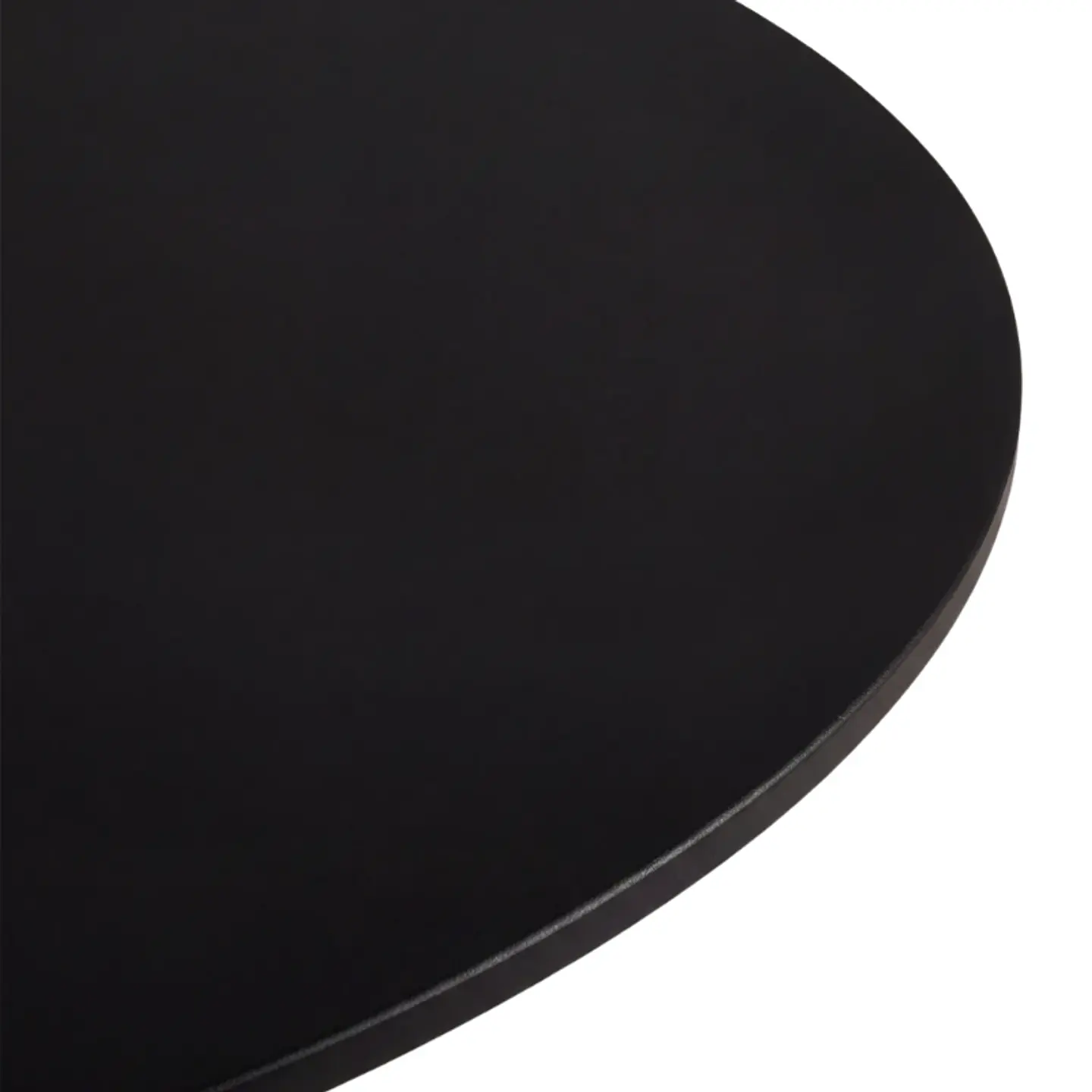 Mesa de Reunión Negra Redonda 100 cm 5