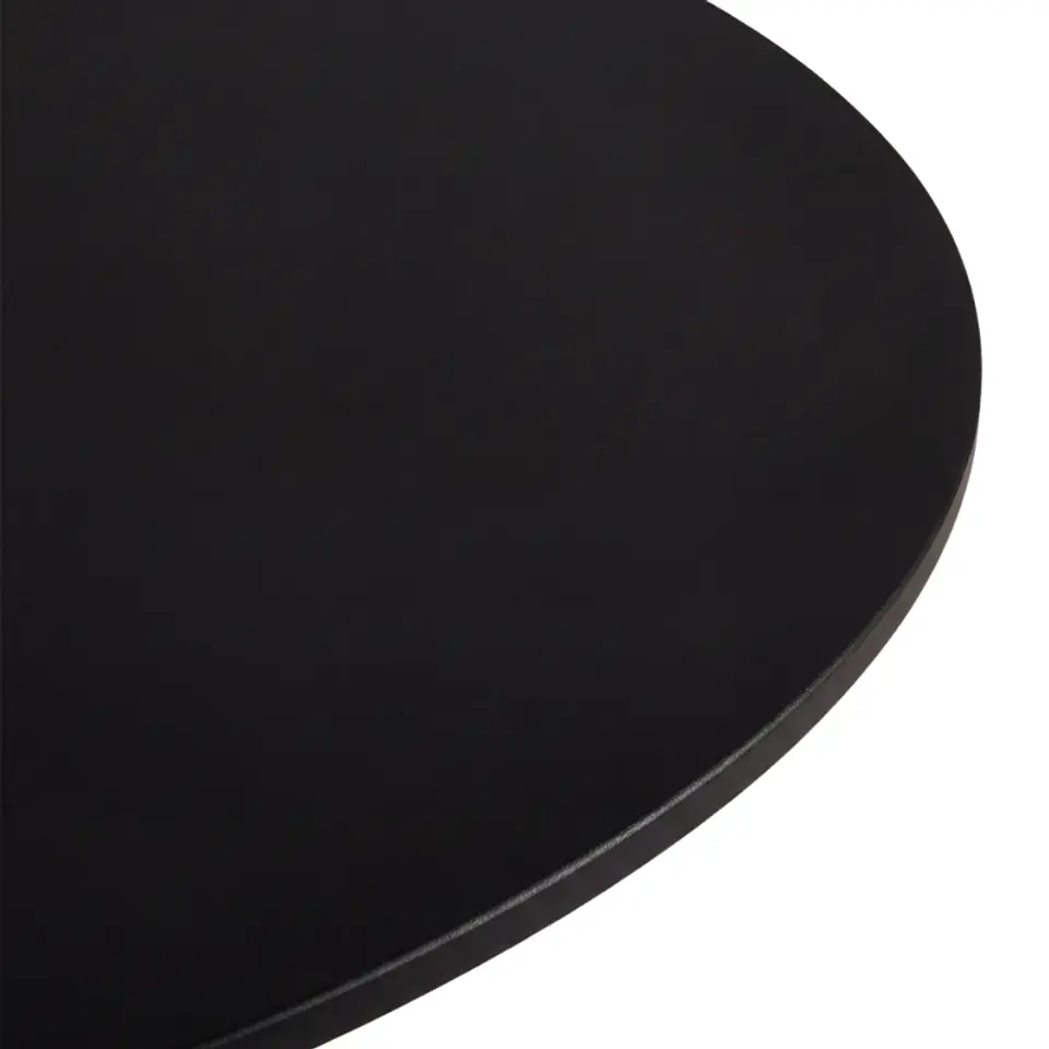 Mesa de Reunión Negra Redonda 100 cm 5