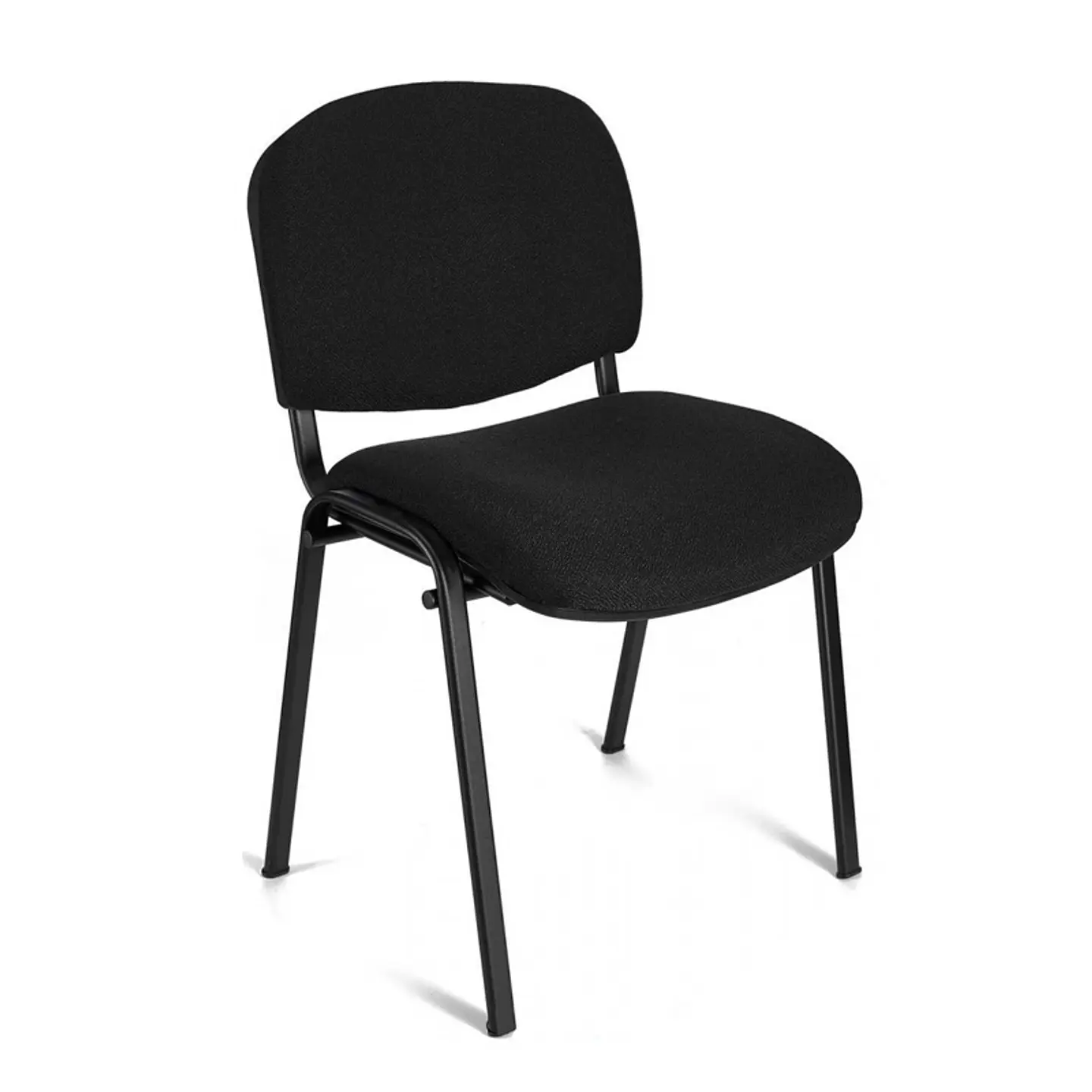 Silla ISO Meeting Tela Lino Negra - Visita - Espera 2