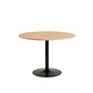 Comedor Reuniones Wood redondo 80 cm con 4 Sillas ISO Meeting Tela Lino Negras - Miniatura 5