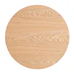 Comedor Reuniones Wood redondo 80 cm con 4 Sillas ISO Meeting Tela Lino Negras - Miniatura 7