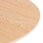 Comedor Reuniones Wood redondo 80 cm con 4 Sillas ISO Meeting Tela Lino Negras - Miniatura 8