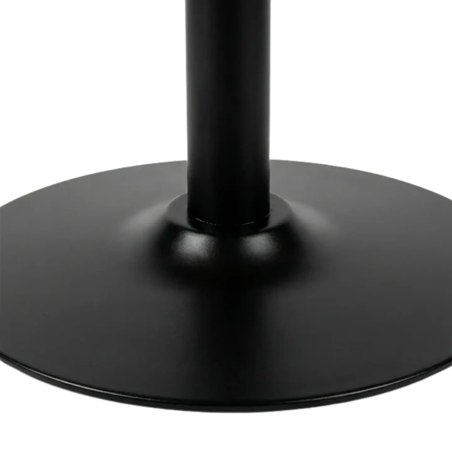 Comedor Reuniones Negro redondo 100 cm con 4 Sillas ISO Meeting Tela Lino Negras 9