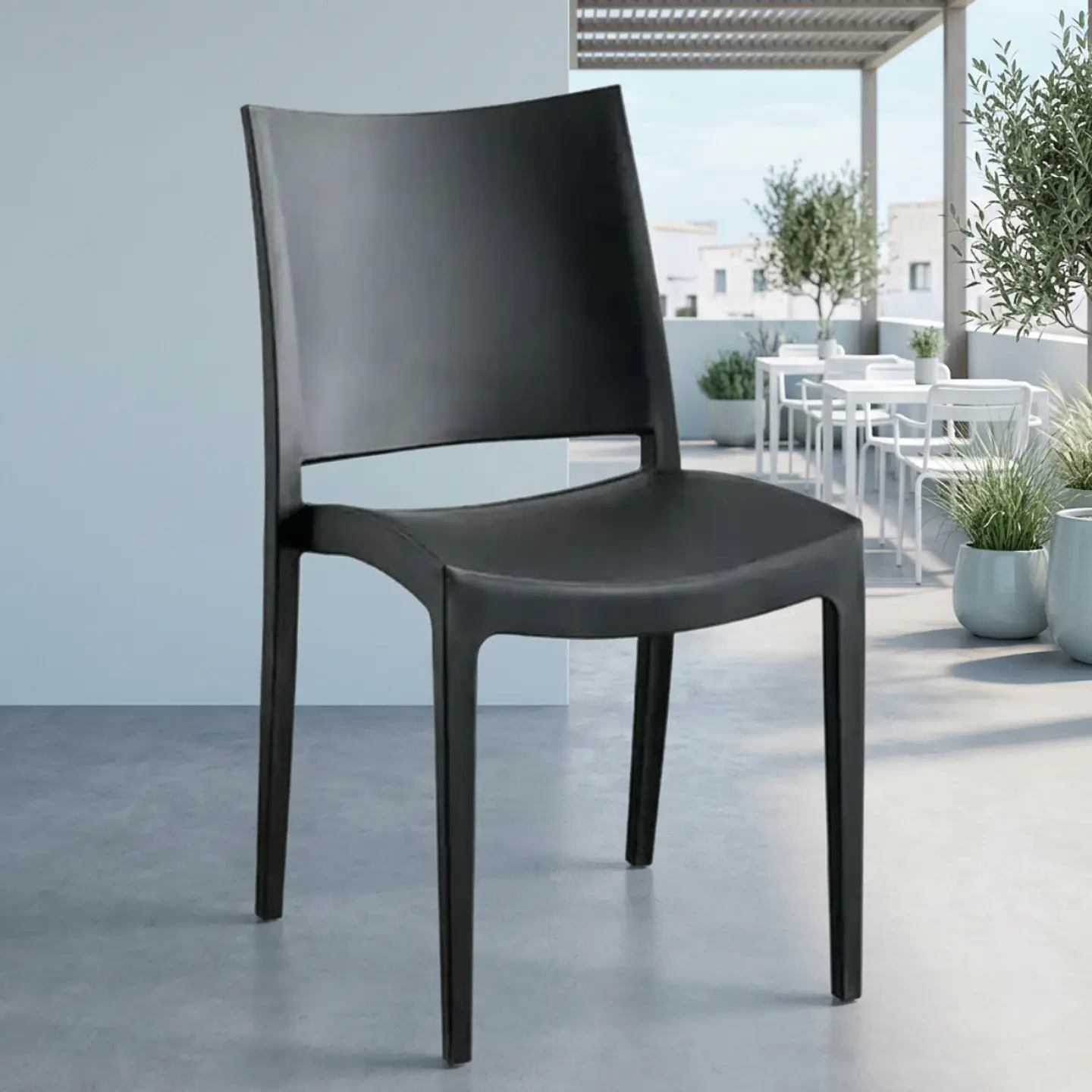 Silla de Terraza Casino - Negra 1