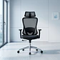 Silla de Oficina Escritorio Ergonométrica Negra - Con Soporte Lumbar - Miniatura 2