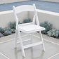 Silla Plegable Americana de Resina para Eventos - Blanca - Miniatura 1