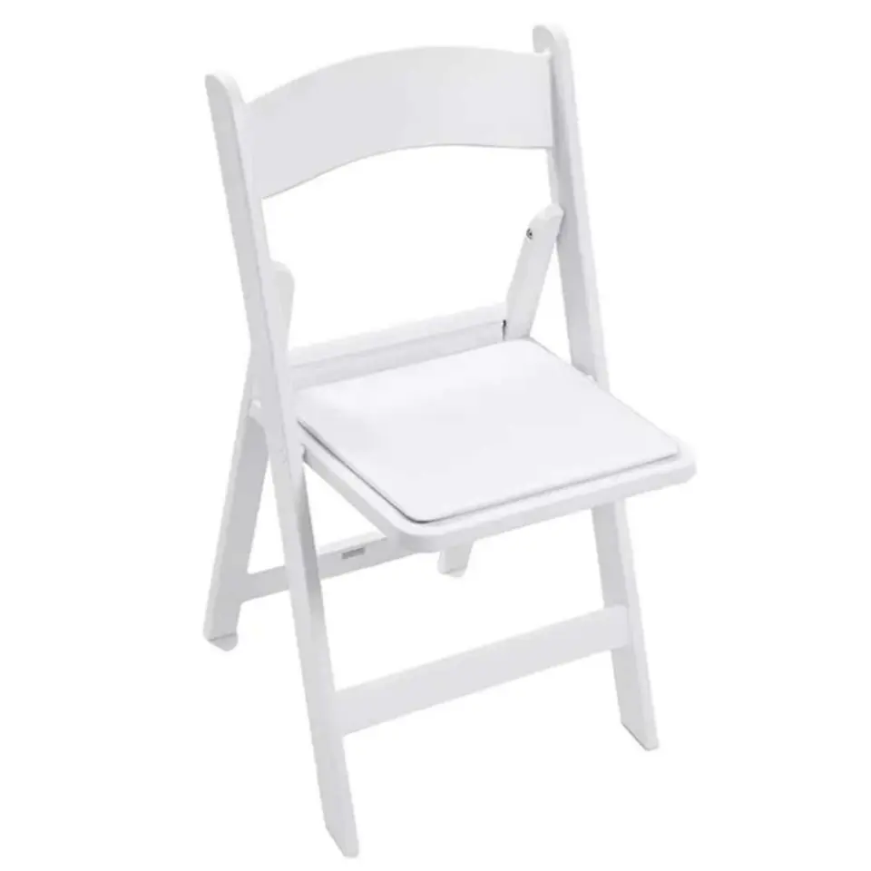 Pack 4 Sillas Plegable Americana de Resina para Eventos - Blancas 4