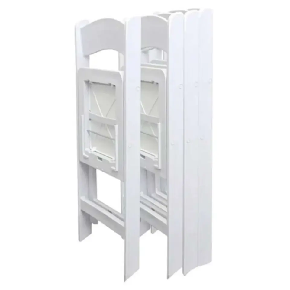 Pack 4 Sillas Plegable Americana de Resina para Eventos - Blancas 5