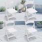 Pack 4 Sillas Plegable Americana de Resina para Eventos - Blancas - Miniatura 2