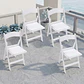 Pack 4 Sillas Plegable Americana de Resina para Eventos - Blancas - Miniatura 1