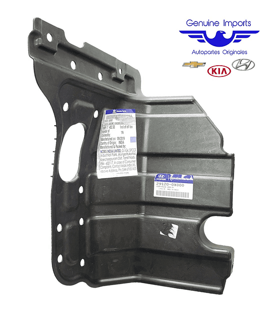 Deflector o Protector Motor Derecho Hyundai I10 Ref: 29120-0X000