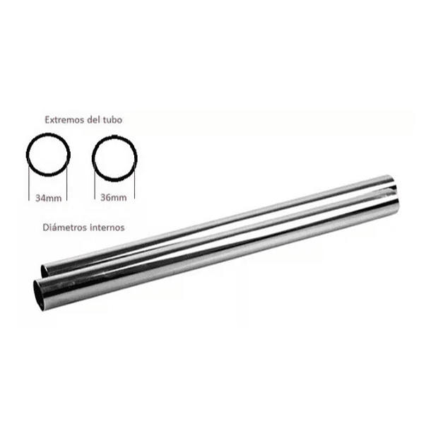 Tubo recto para aspiradoras 15 y 30 Litros (par) 