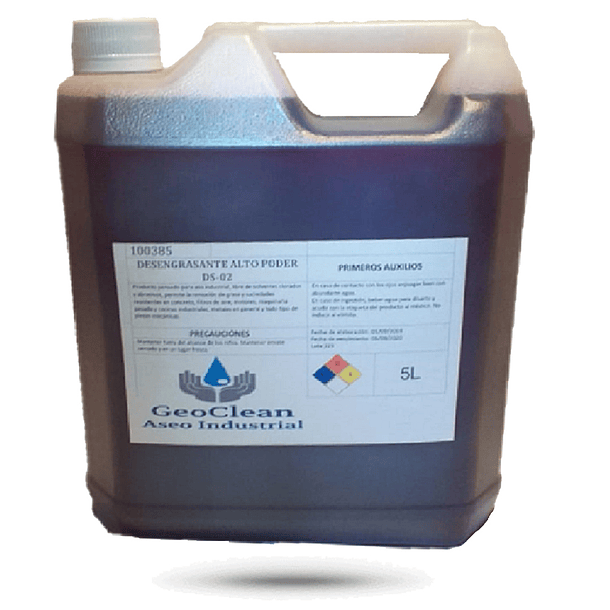 Desengrasante Industrial geoclean DS-02 (5 LITROS) 