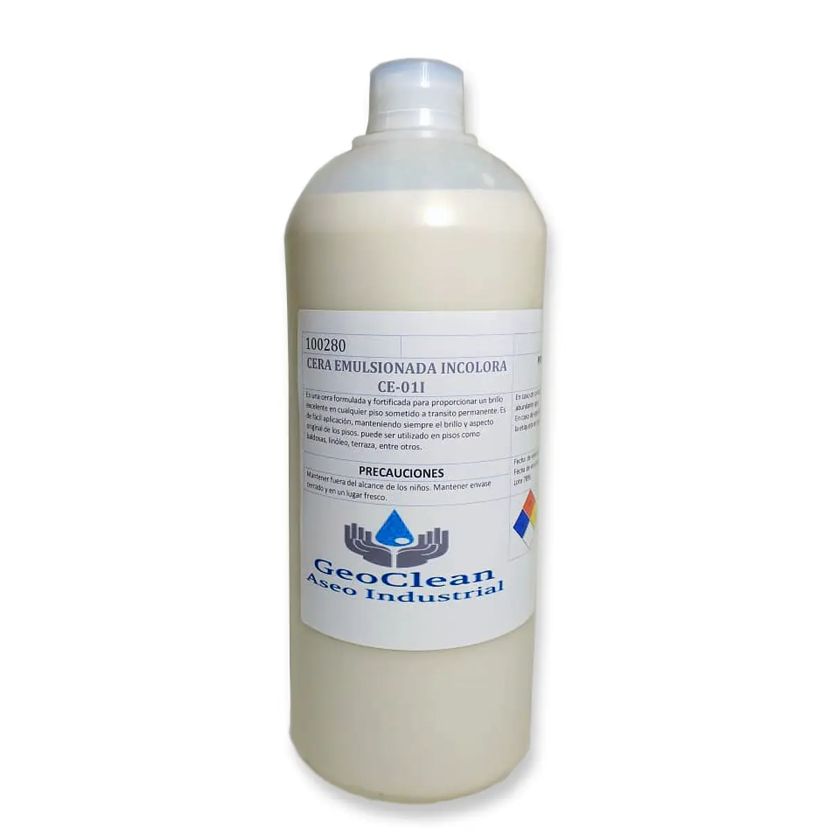 cera emulsionada incolora para piso 1lt