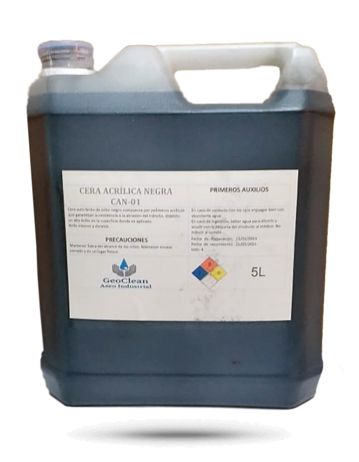 Cera acrílica autobrillo negra 10% 5L