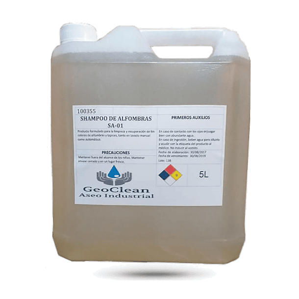 Shampoo de alfombras y tapices SA-01 5 LITROS 