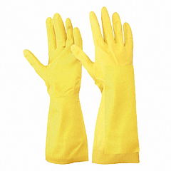 Guantes domésticos de latex amarillos