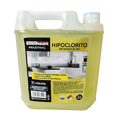 Hipoclorito de Sodio Industrial Stronger 3% - 5 Lts.