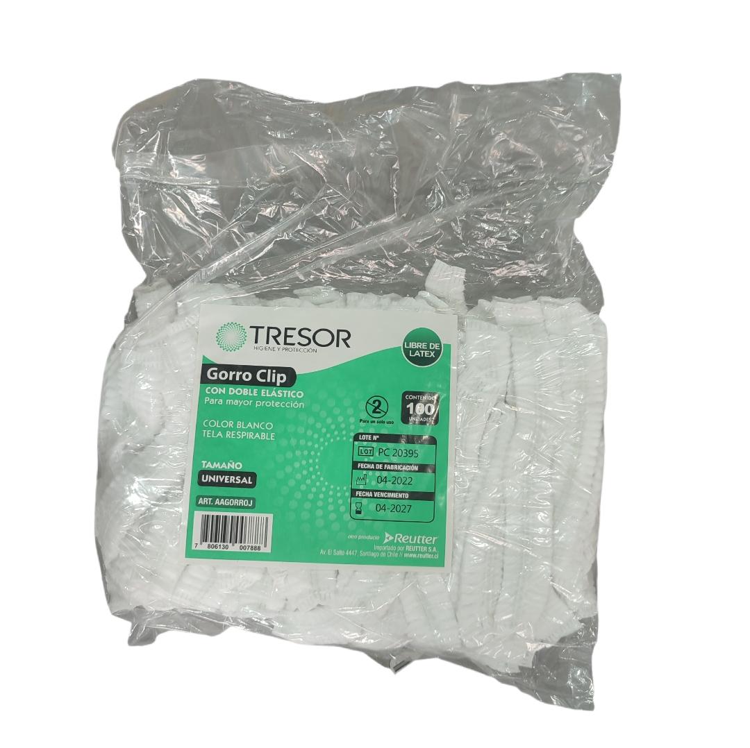 Cofias para pelo blanca