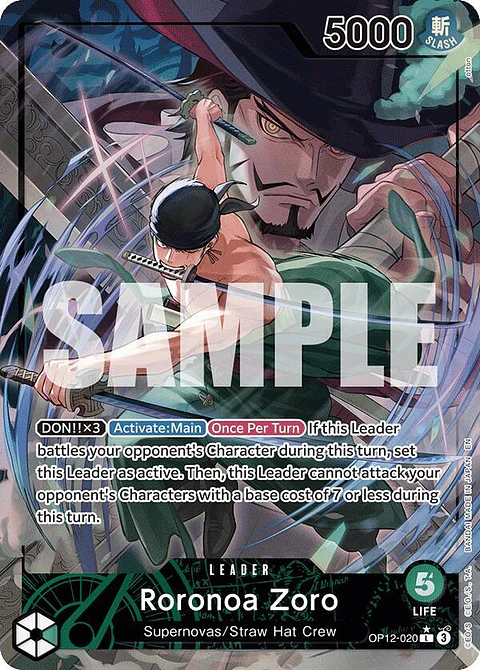 Roronoa Zoro Lider (Alternate Art) - Legacy of the Master (OP12) 