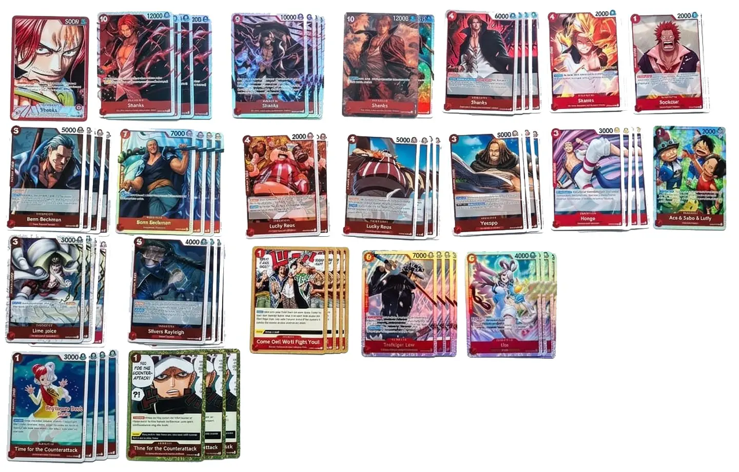 Mazo Shanks One Piece Card Game Mas Variantes 1