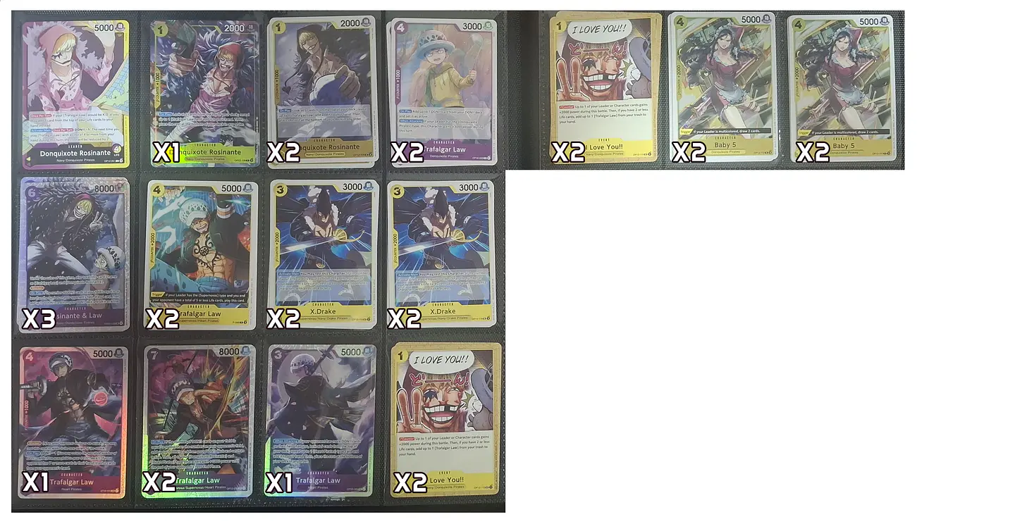 Base Rosinante One Pice Card Game 27 cartas 1