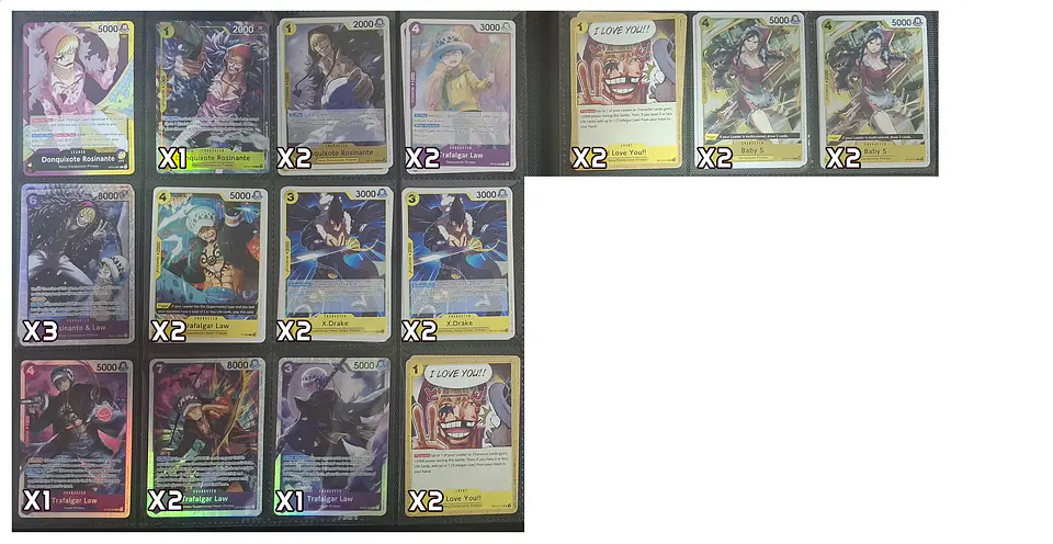 Base Rosinante One Pice Card Game 27 cartas 1