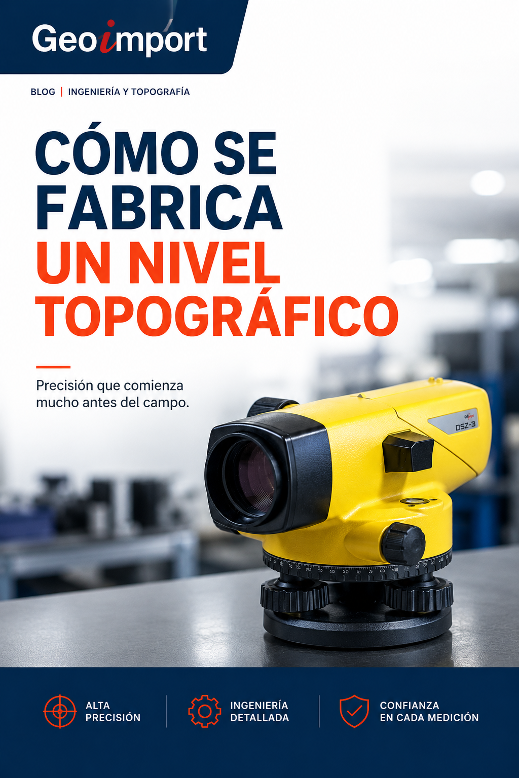 Cómo se fabrica un Nivel topográfico