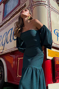 VESTIDO AMAZONA VERDE