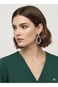 Pendientes Marilia Plateado