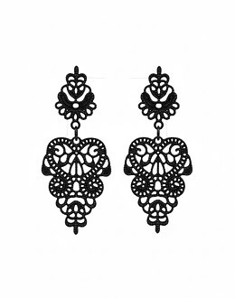 Pendientes Filipa negro