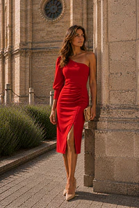 Vestido Davinia Rojo