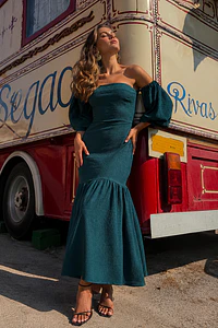VESTIDO AMAZONA VERDE