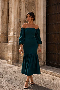 VESTIDO AMAZONA VERDE