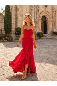 Vestido Isolda Rojo
