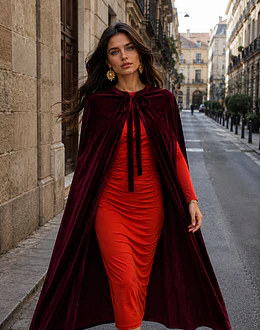 Capa de terciopelo