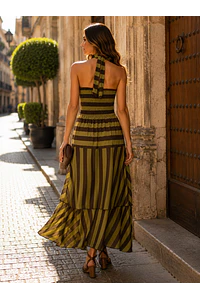 VESTIDO VALESKA PISTACHO